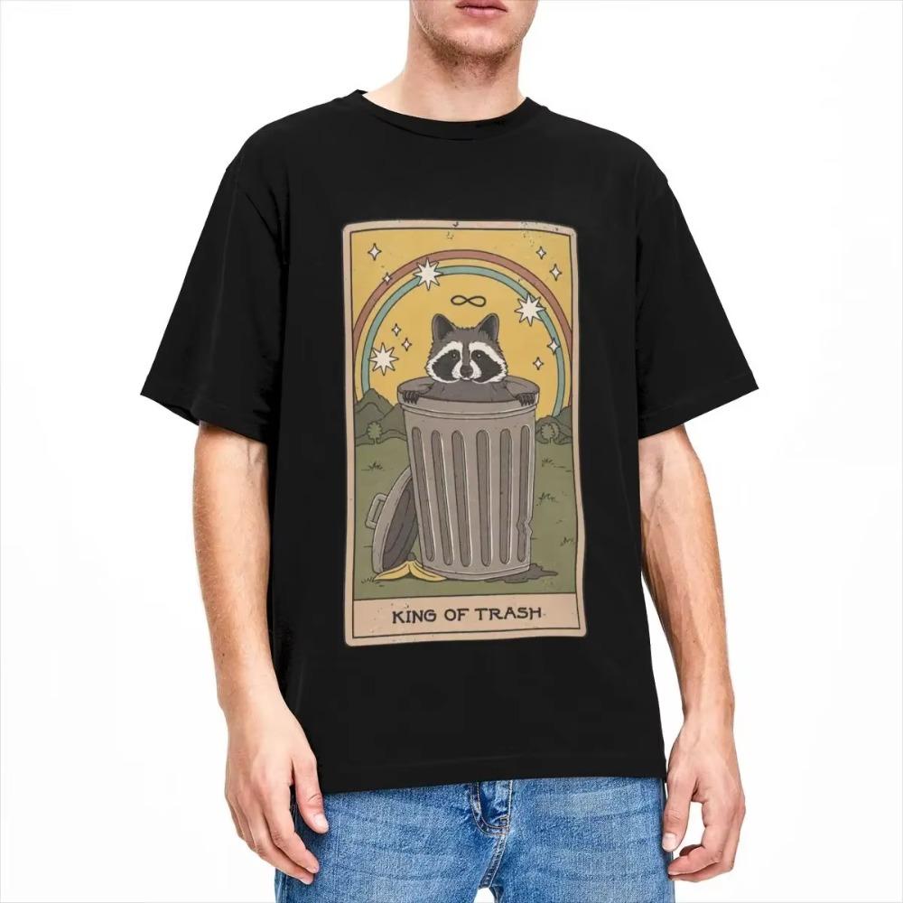Raccoon King Of Trash Merchandise Shirt for Men Women Racoon Meme Awesome  Graphic Printed Clothing