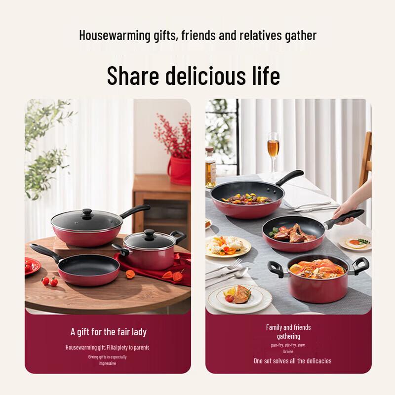 SUPOR Non-stick 3-Piece Cookware Set