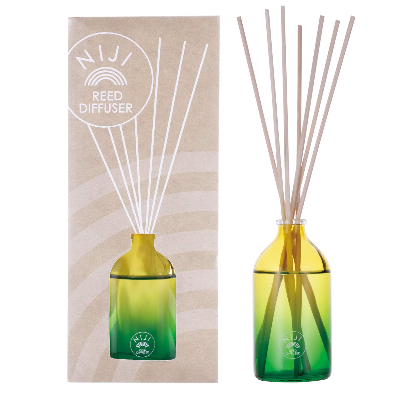 NIJI Green Flash reed diffuser зелёный