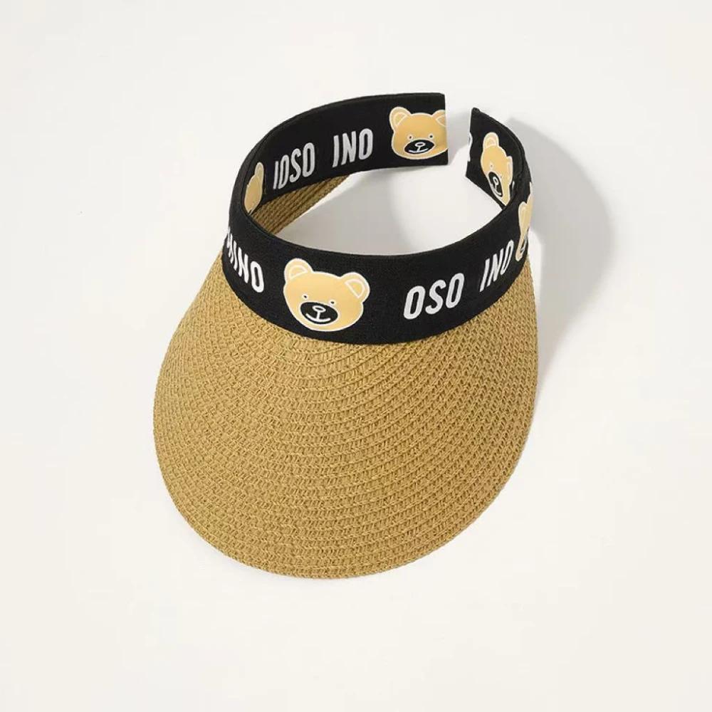 Children Sun Hats Summer Straw Empty Top Hat Baby Girl Hat Fashion Panama Cap For Kids Beach Sun Cap Summer