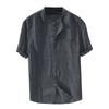 Men Casual Loose Short-sleeved Fashion Summer Beach  Quick-drying Shirt