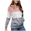 Women's Plus Size Pullover Hoodie Long Sleeve Casual Sweatshirt with Drawstring Hood and Kangaroo Pocket Lightweight