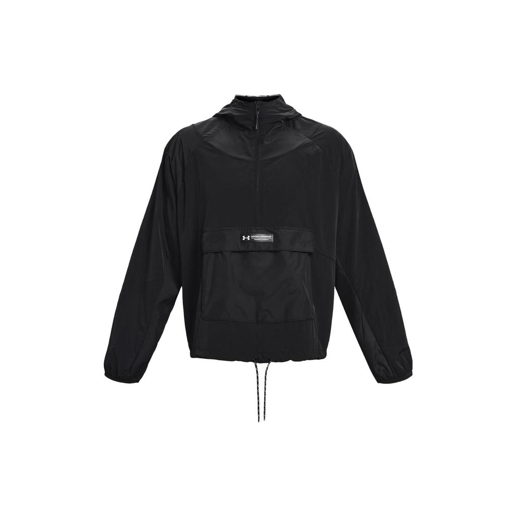 Under Armour Colorblock Logo Print Hoodie Men Hoodie Black 1377183-001