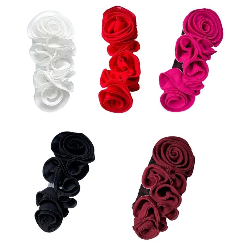 3D Ruffle Flower Appliques Handcraft Materials Kits Crafting Garment Accessories Dance Costume Project Sewing On Patches