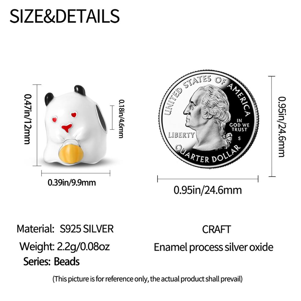 Authentic Charm Bead Charms copper Halloween Ghost Bead Charms Compatible With Charm Bead Charms Plata Bracelets for Women Jewellery Making Diy