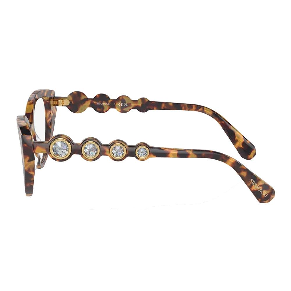 SwarovSki  Sk 2024 1040 50mm Womens Irregular Eyeglasses 50mm Havana
