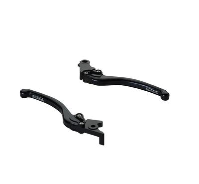 EFFEX Smooth Fit Levers for CB125R CBR250R GROM CB250R Monkey125 Left and Right Set Lever EAL019K (18), (11-16), (13-20), (18-19), (18-19) - Black,