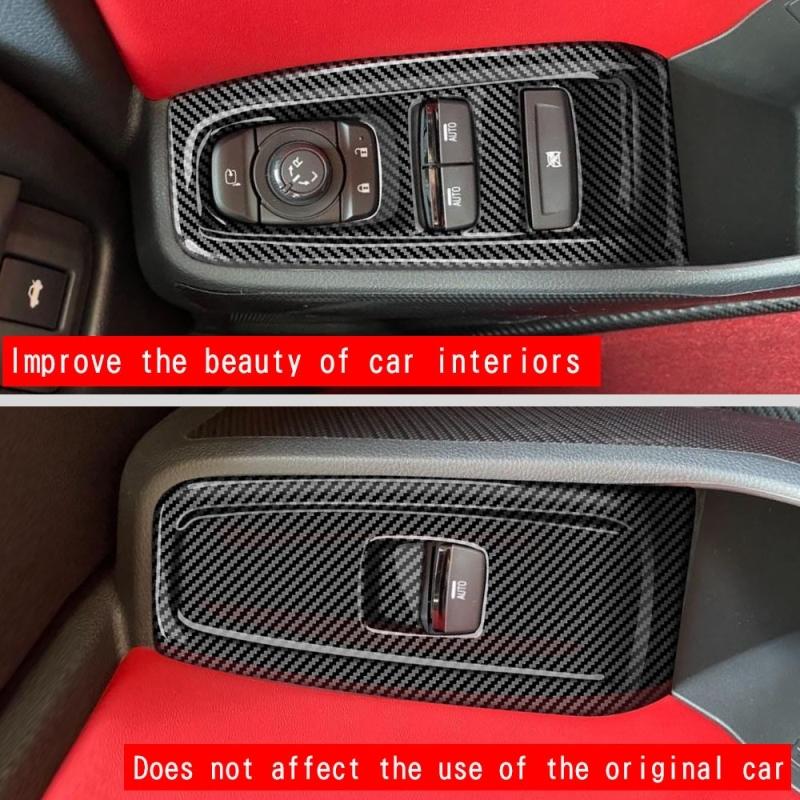 LHD RHD FOR SUBARU BRZ/ZD8 TOYOTA GR86/ZN8   ABS carbonfiber door armrest  window lift swtich glass rise button cover