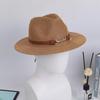 Retro European & American Straw Hat with Leather Buckle and Creative Hatband Decoration