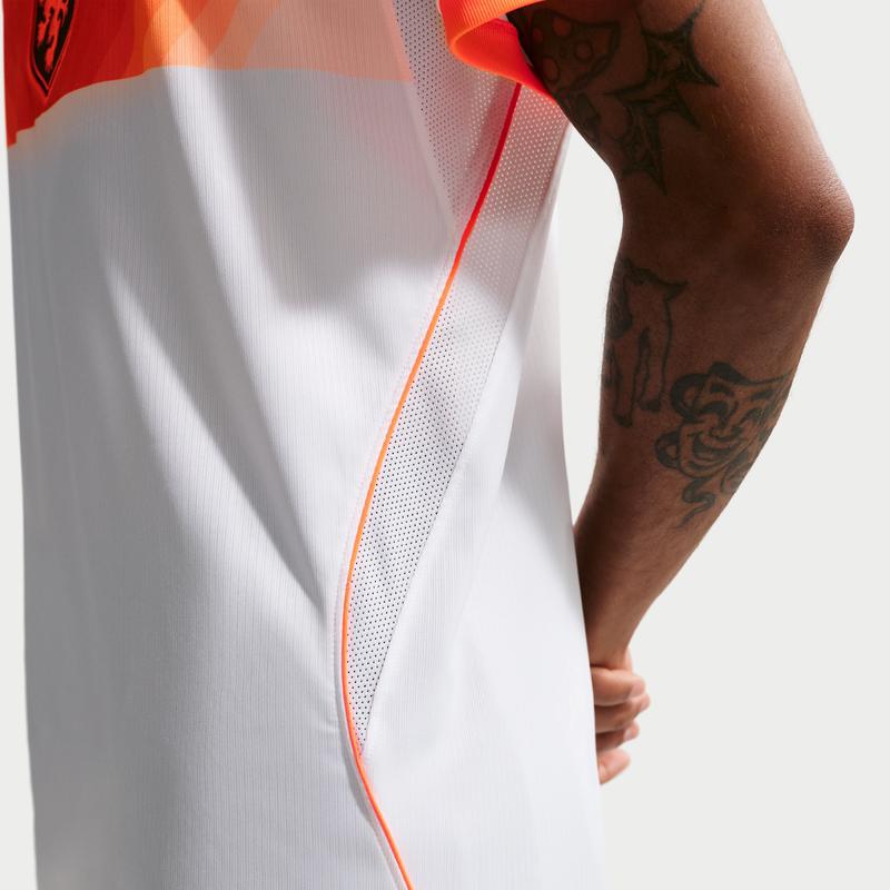 Nike Dri-Fit 2026 Season Dutch Team Away Fans' Version Moisture-Wicking Multi-color Pullover Short-Sleeved Football Shirt for Men