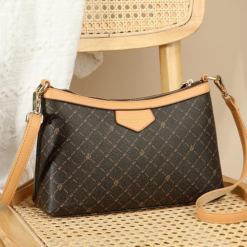 Crossbody Bag, Women's Small Bag, New Niche Texture Printed Bag, Fashionable Shoulder Bag