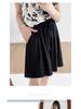 Women's High-Waist Blue Ice Silk Wide-Leg Shorts - Summer 2025 Mid-Length Casual Sportswear