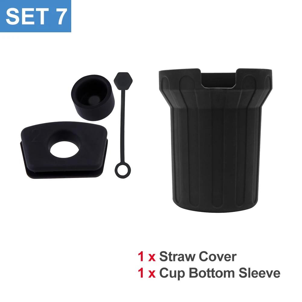 Silicone Cover for Stanley Cup Accessories 30/40oz Tumbler Water Bottle Protective Bottle Boot Sleeve & Straw Cover Cap