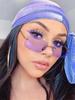 Stylish Latest Rectangle Sun Glasses For Ladies For Gents No Frame Small Sun Glasses Female Male Gafas De Sol Eye Glasses Glasses Shades UV400