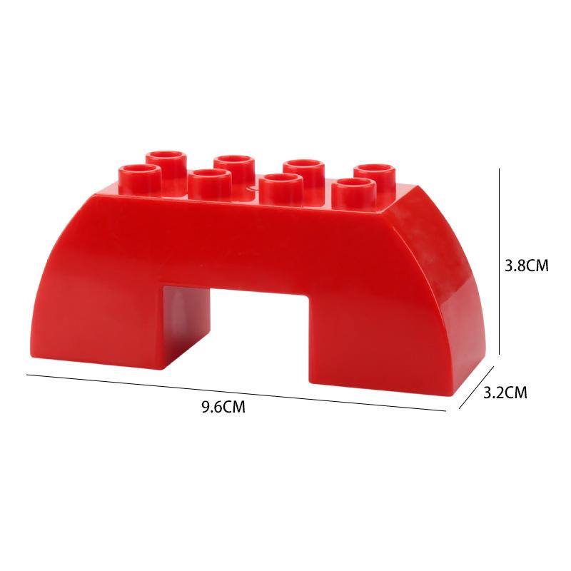 Duże Klocki Model Zamku Dom Akcesoria Pokój Dachówki Hurtowo Most Kompatybilne z Klockami Dzieci Zabawki DIY
