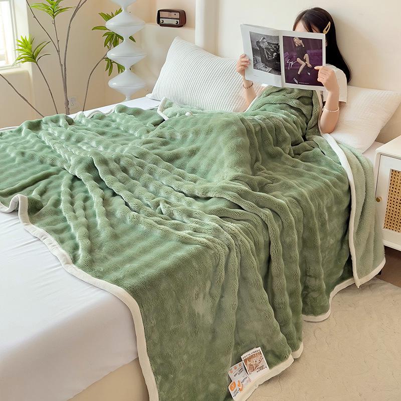 Cross-border Milk Fleece Flannel Nap and Gift Blanket