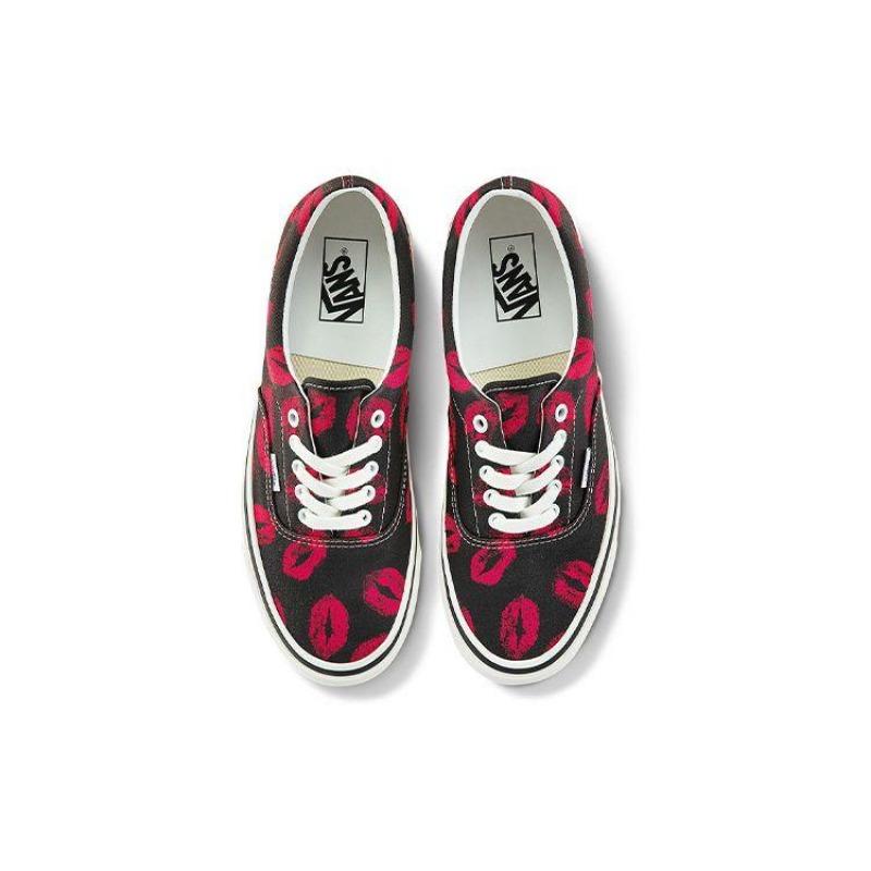 Vans Era 95 Dx Valentine's Day unisex low-top skate shoes black red VN0A2RR145T