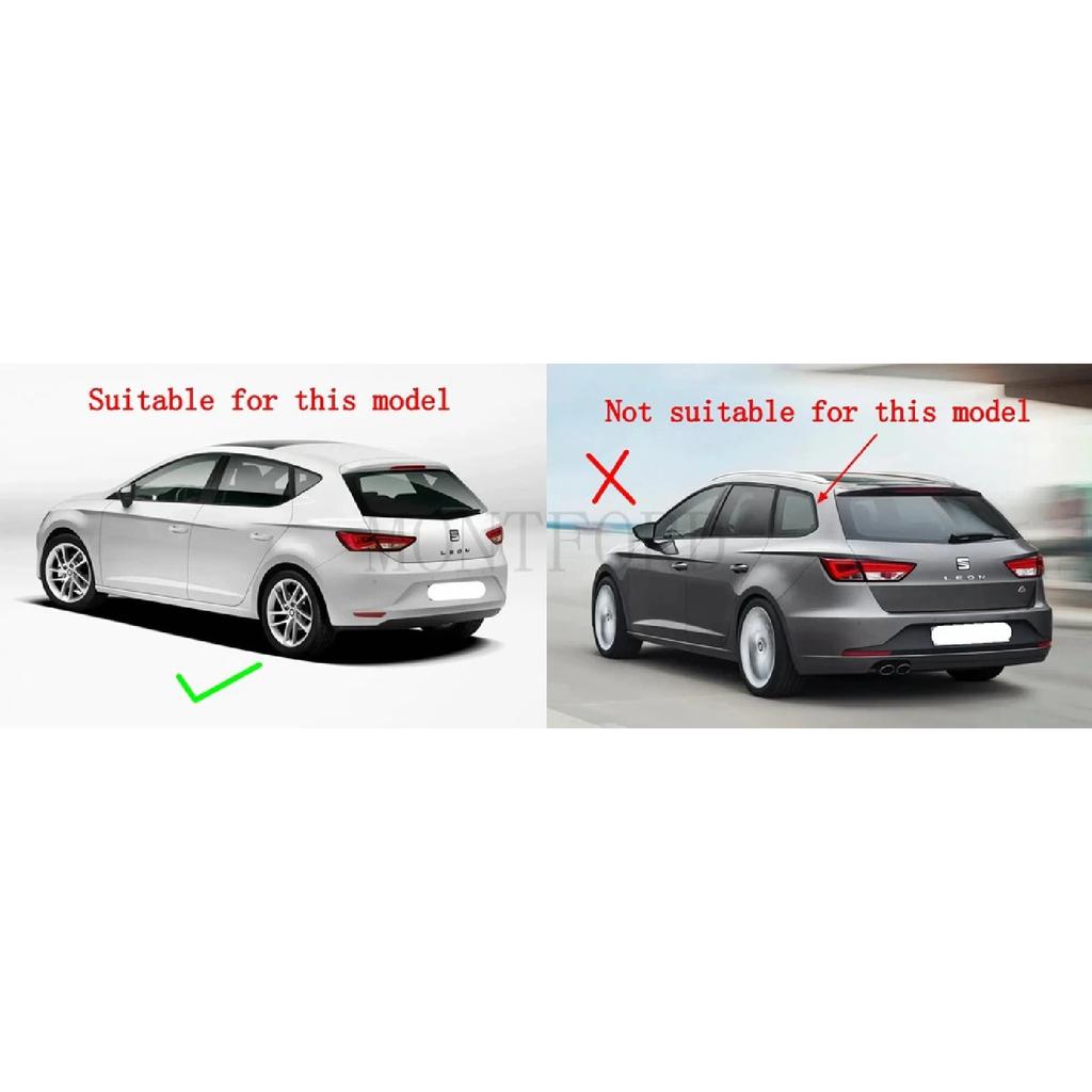 For Seat LEON MK3 5F FR Style Hatchback 5Doors 2012 -2020 ABS Rear Spoiler Lip Trunk Wing Not Fit 3Doors and Station Wagon