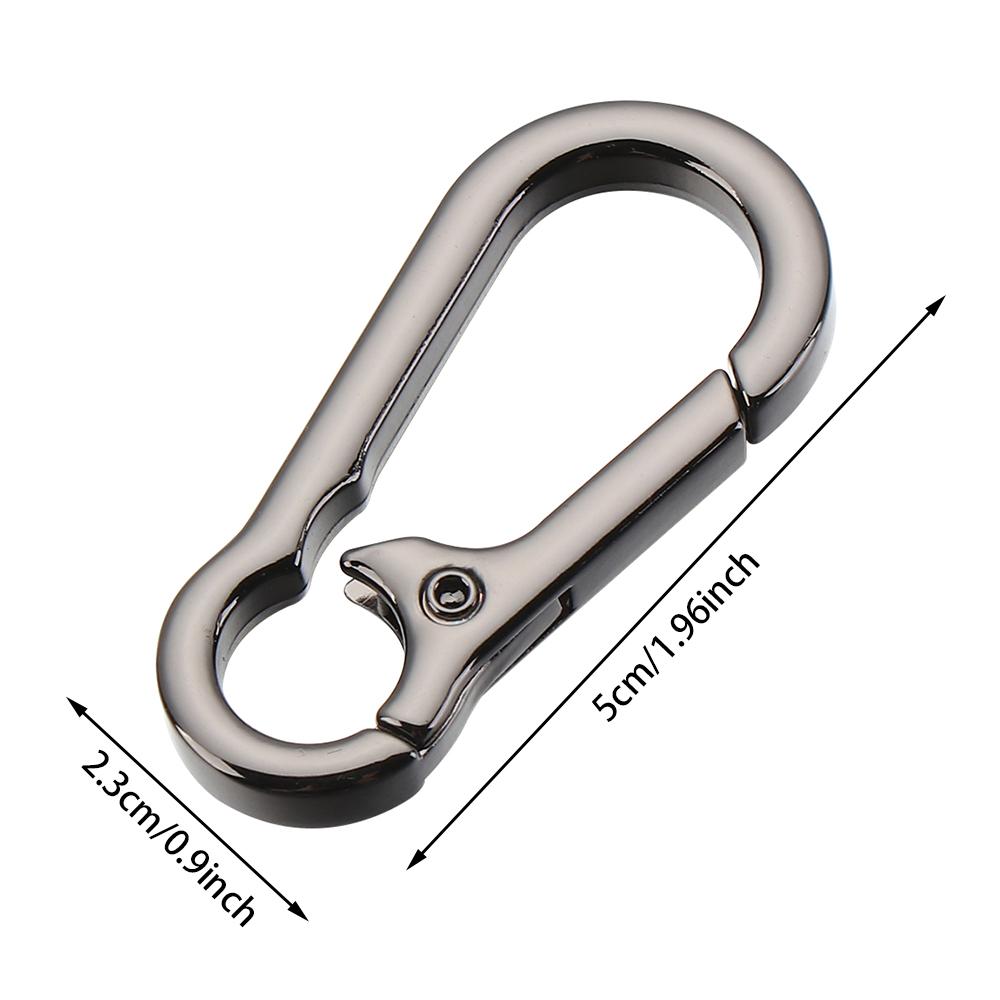 Push Trigger Plated Gate Bag Belt Buckle Carabiner Purses Handbags Snap Clasp Clip Spring Buckles