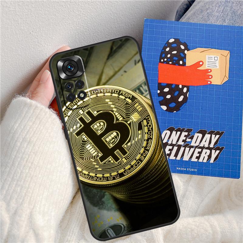 Bitcoin BTC Funda For Xiaomi Redmi Note 11 9 10 12 13 14 Pro 9S 10S 11S 12S Redmi 13C 10C 12C 14C Case
