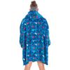 Gamer Childrens/Kids Eat Sleep Game Repeat Fleece Oversized Hoodie Blanket