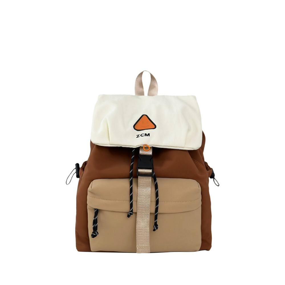 Outdoor college student schoolbag student backpack travel light leisure contrasting colors new large-capacity backpack commuting tide