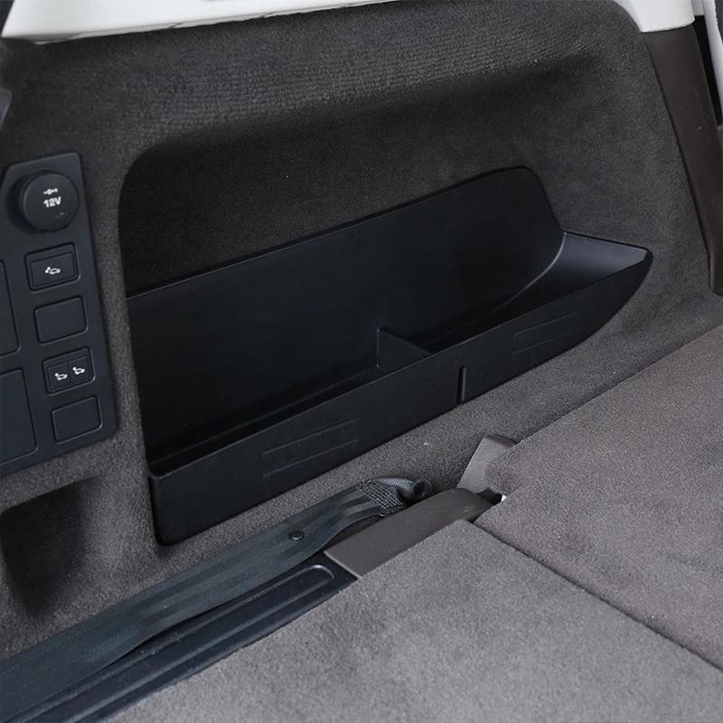 For Land Rover Discovery 5 LR5 L462 2017-2018 ABS Plastic Black Car Rear Trunk Tail Multifunction Storage Box Auto