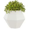 Planter White 50 X 50 X 40 Cm Steel