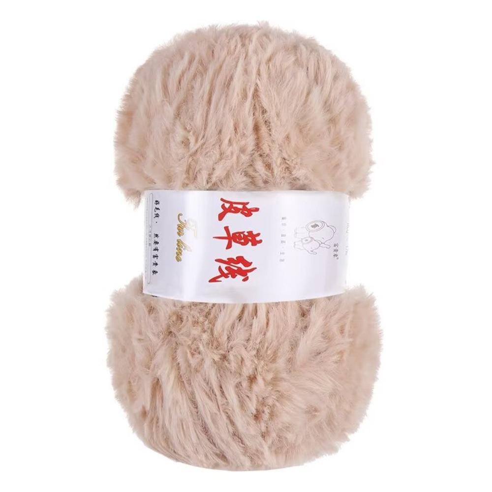 Warm Yarn 100g Roll Faux Fur Yarn Thick Yarn Anti-Pilling Cashmere Yarn Solid Color Soft Material Mink Wool Yarn Sweater Making
