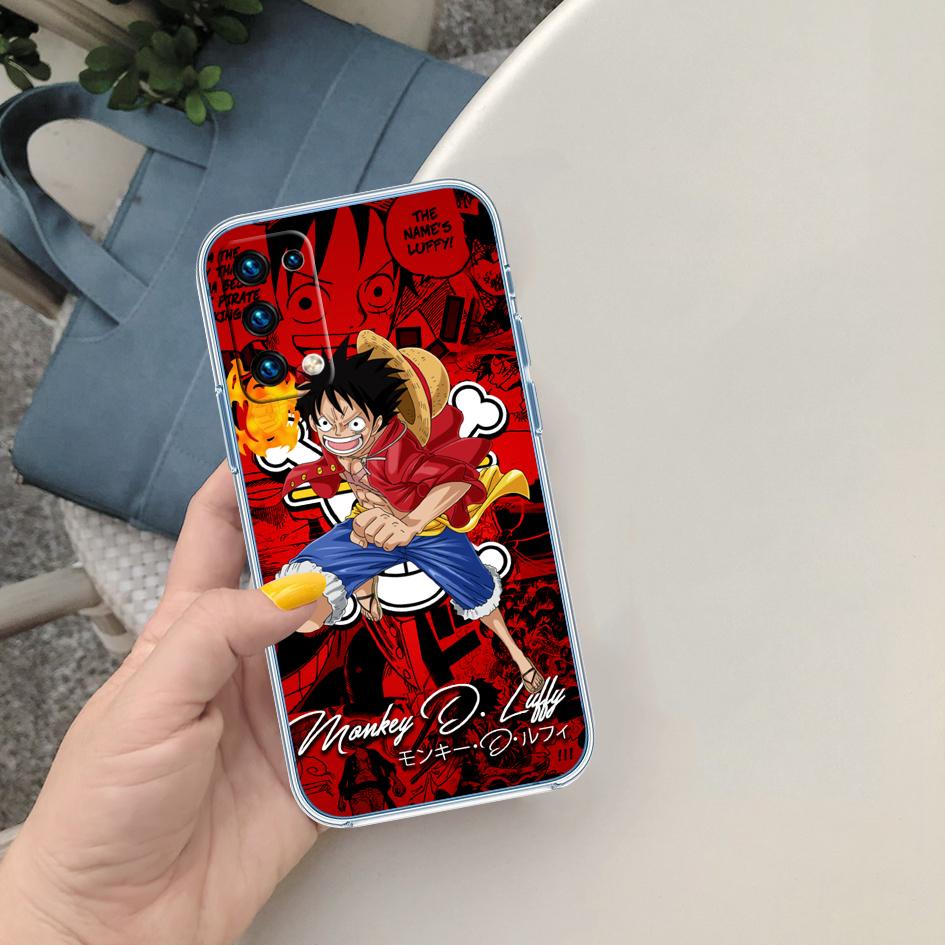 FM30 Luffy One Piece Soft Shell Transparent Phone Case for Samsung Galaxy A04 A04S A14 A23 A34 A54 M23 M33 M52 M53