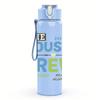 1PC Cousin Crew Color Letter Graphic,750ml Color Plastic Sports Water Bottle,Leakproof Flip Straw Lid,Suitable for Sports Office Home Use