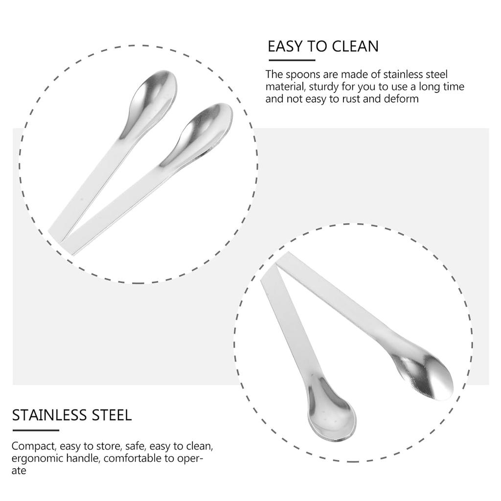 2 Pcs Stainless Steel Sampling Experiment Double-Head Spatula Set - 304 Stainless Steel Lab Tools for Powder Mixing and Precision Sampling