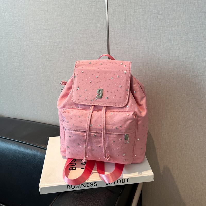 Girls Backpack Solid Color Casual Summer Large Capacity Travel Backpack Fashion Backpack