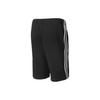 Adidas Striped Logo Print Sports Shorts Men Bottoms Black BK7468