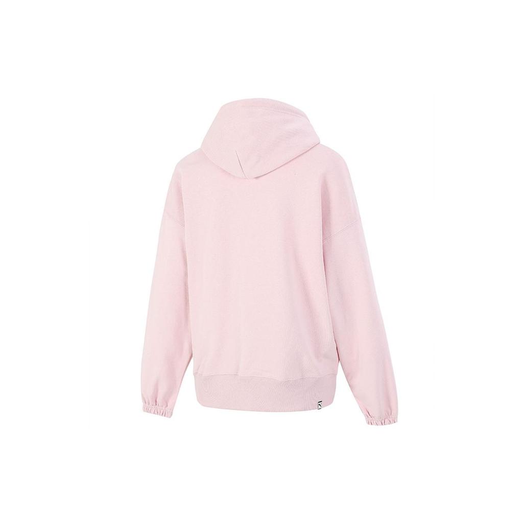 Puma Downtown Graphic Hoodie With Letter Print Women Hoodie Pink 533049-36