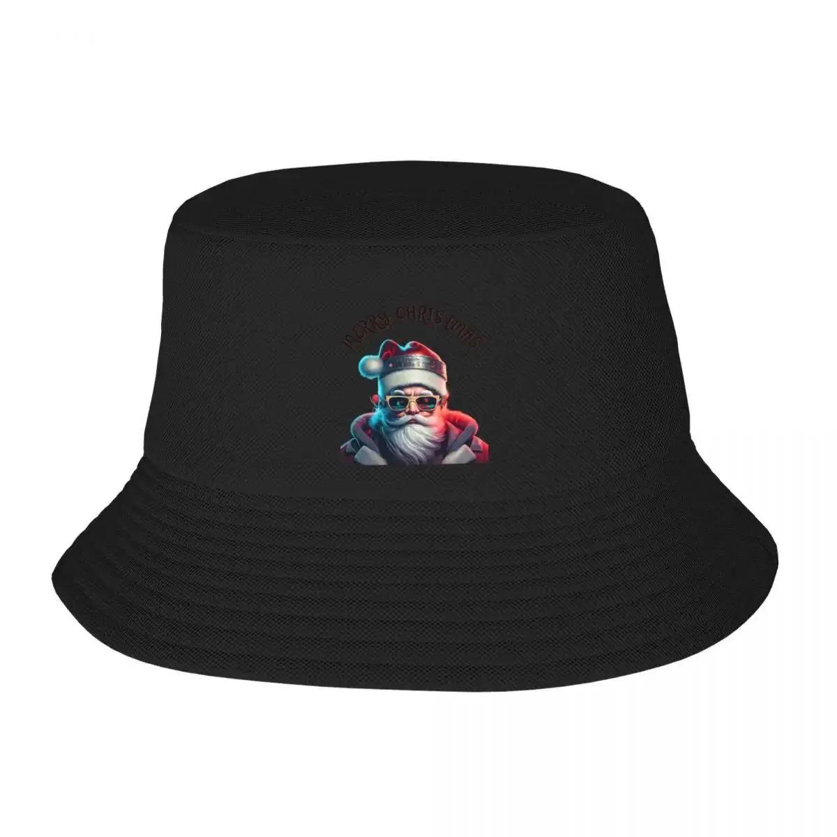 Merry Christmas T-shirt Bucket Hat Rave Sunscreen Hats Unisex Women s
