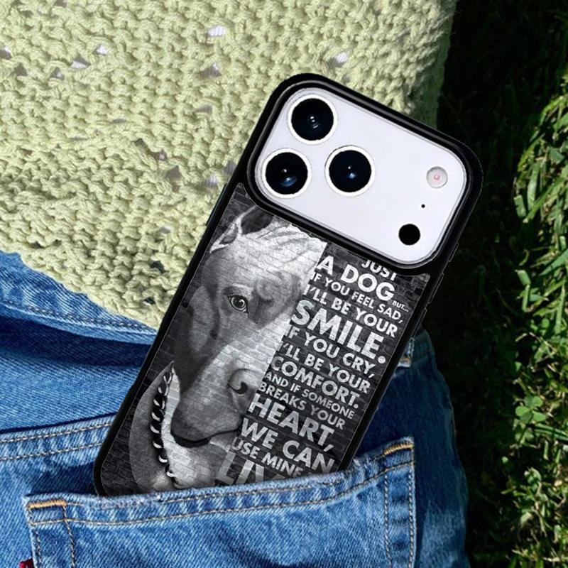 Pit Bull Lovely Pet Dog Pitbull mobile phone case Compatible with IPhone 17 16 15 14 13 12 11Pro Max 17 Air cover