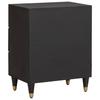 Nightstand Black 50 x 33 x 62 cm Solid Mango Wood