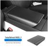 Tesla Model Y/3 Carbon Fiber Texture Center Console Trim Accessories