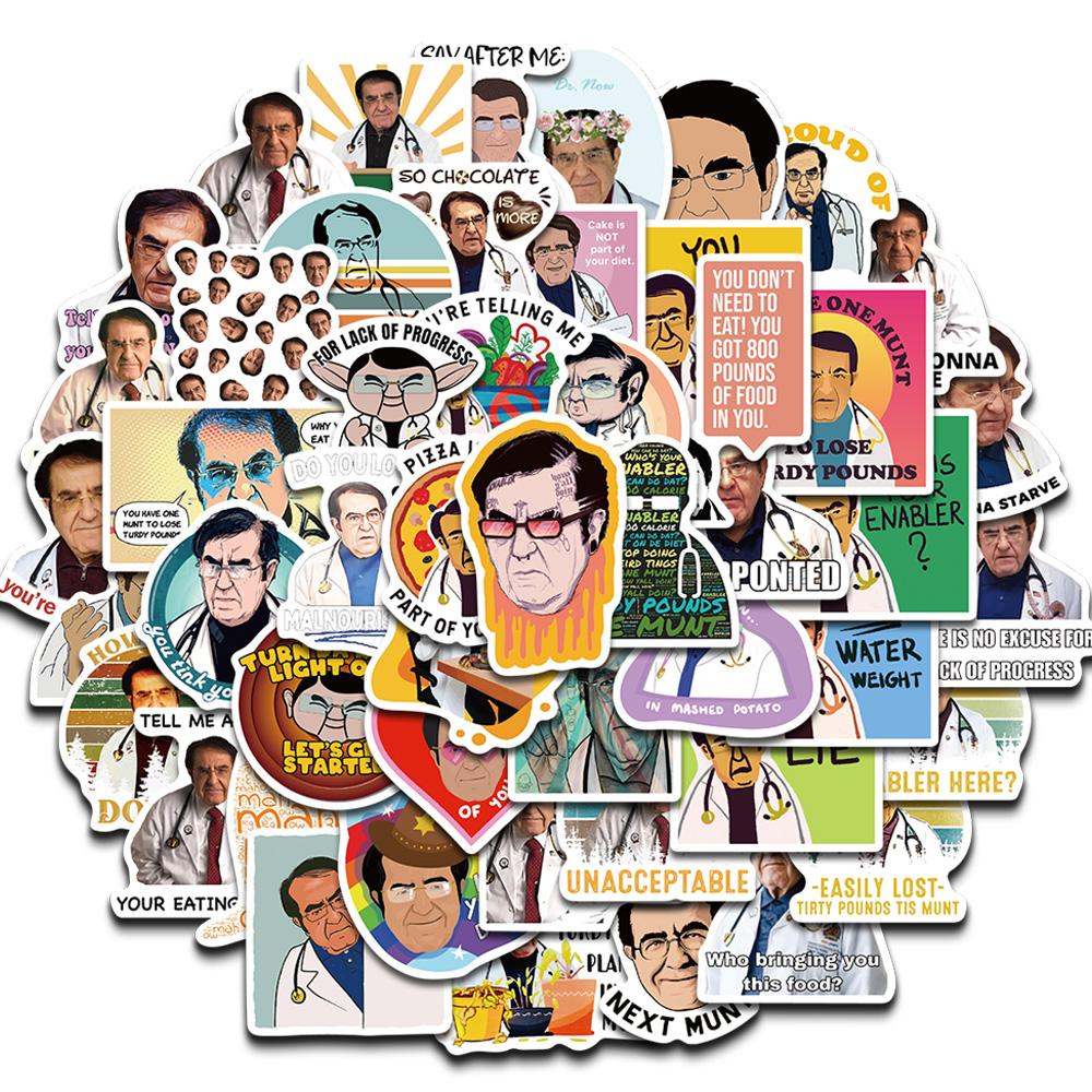 50PCS Dr Now Stickers Sticker Nostalgia Decorated Laptop Notebook Skateboard Classic Coffee Bicycle Waterproof Graffiti Stickers