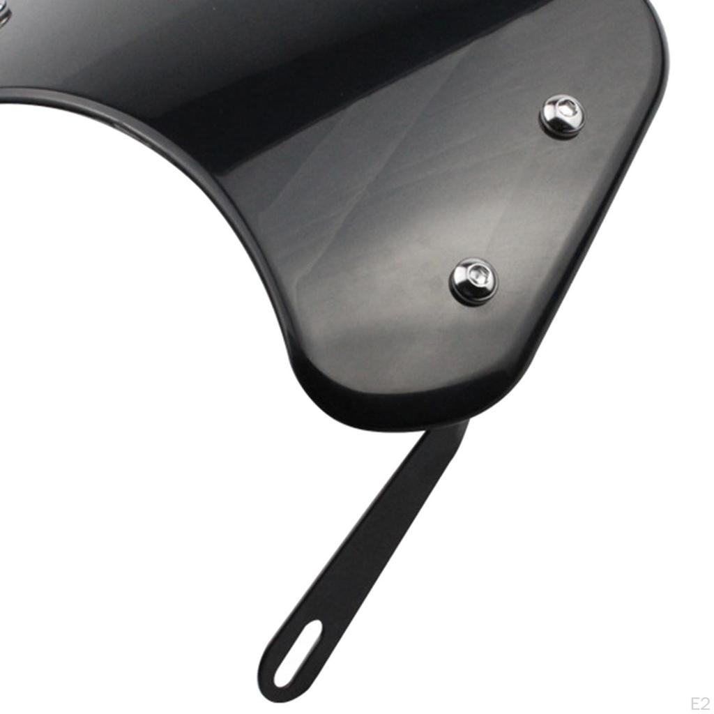 5-7 Inch Motorcycle Front Windshield Wind Deflector Compact Universal Spare Accessories