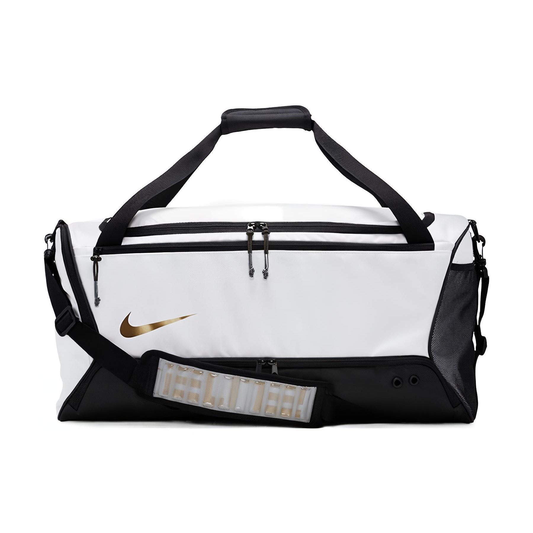 Nike Hoops Elite Sports Zipper Travel Gym Bag Small Unisex bags Black White DX9789-100 Black White