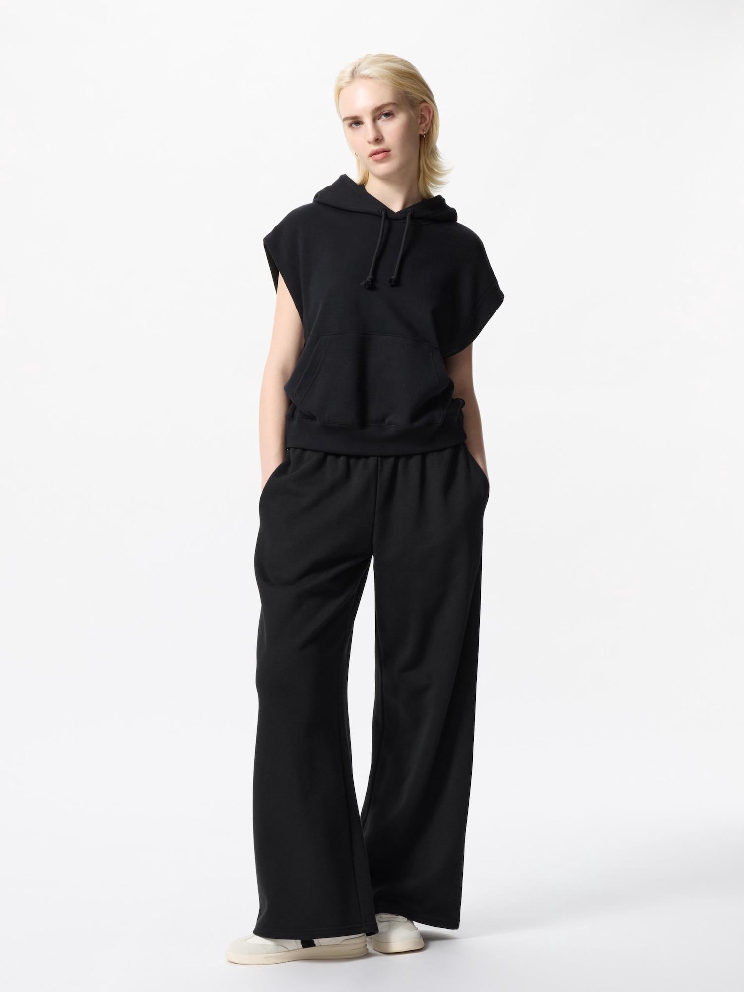 

Uniqlo Япония Толстовка Широкие Брюки Длинные 09 BLACK/3XL