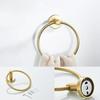 304 Stainless Steel Brushed Gold Towel Rack Ring Bathroom Bath Towel Rack Bathroom Accessorie Toilet Paper Holder