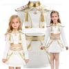 Zoey Cosplay Costume XMAS Uniform New Year Idol Stage Show Roleplay Christmas Party Clothing Set with Tops Skirt Props