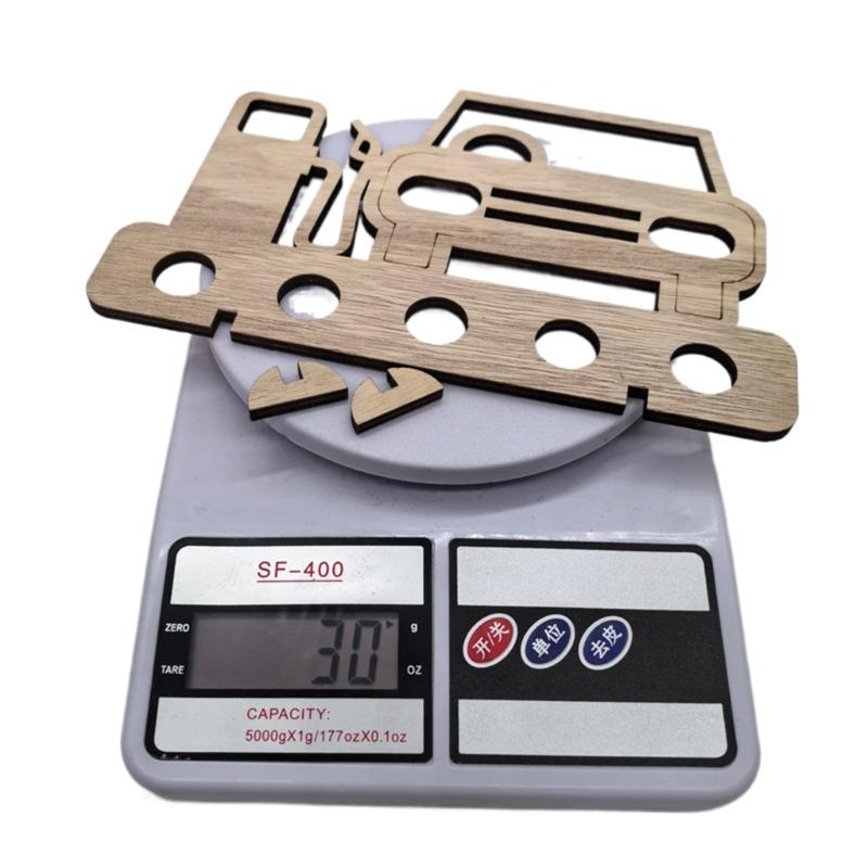 Car Shape Money Holder Handcrafteds Wood Money Gift Ornament for Birthday