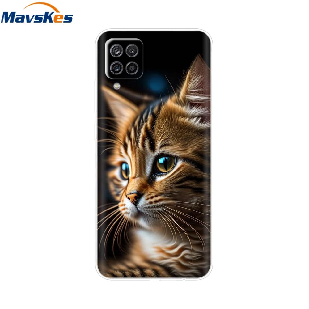Phone Case For Samsung Galaxy A12 Case SamsungA12 Silicone Clear TPU Painted Soft Cover For Samsung A12 A 12 Bumper Fundas Etui