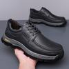Mode Neue Mode Handgefertigte Leder Freizeitschuhe Rutschfeste Sneakers Herren Wanderschuhe Low Top Fahrschuhe Freizeitspaziergang Trekking Schuhe