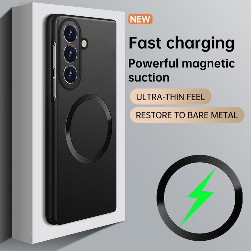 Slim Bezels with Magnetic Ring Case for Samsung Z Fold Wide Fold 8 Galaxy Z Fold 7 6 5 4 Ultra Thin Hard Camera Protective Cover