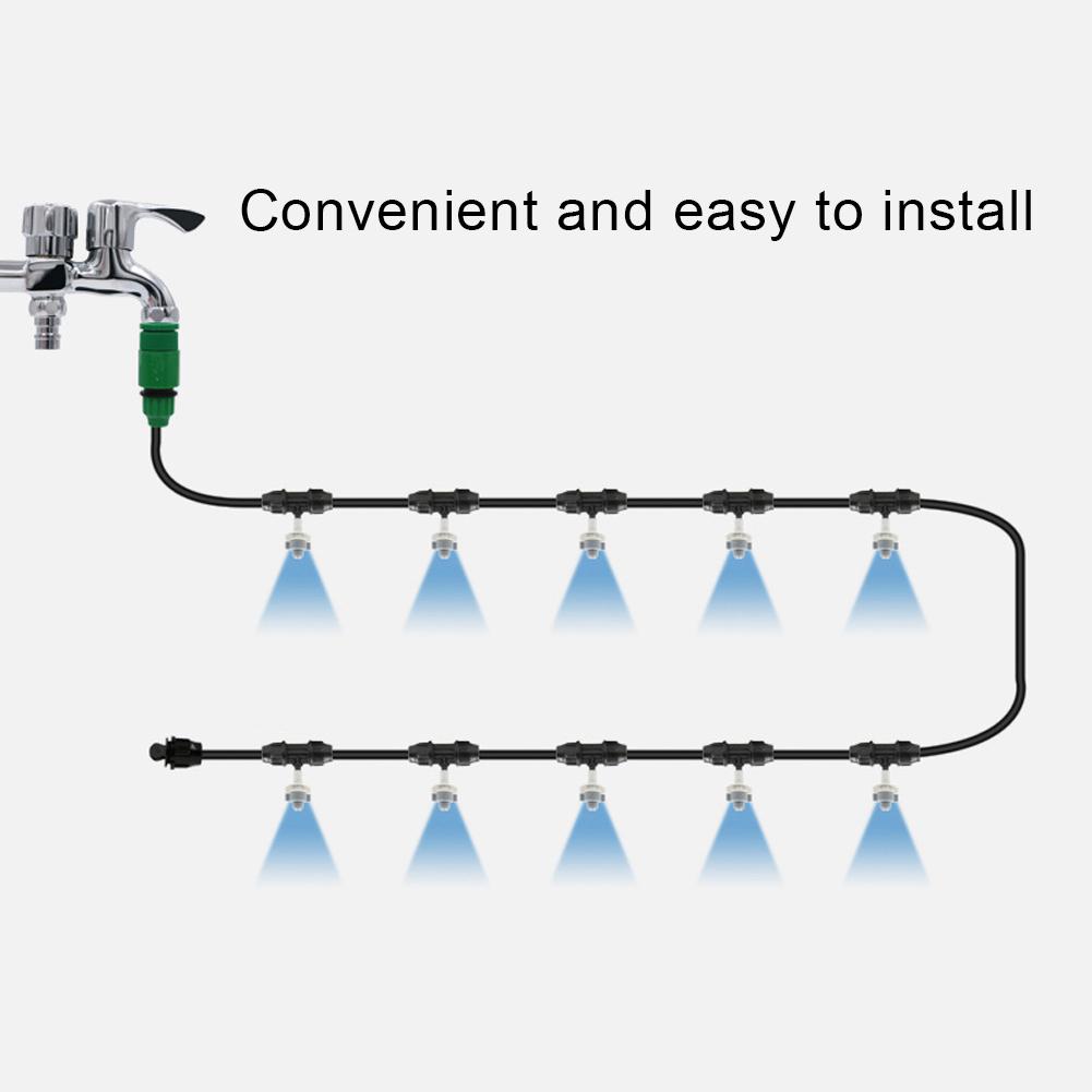 10Pcs 16mm to 4 7 Garden Lock Barbed Tee Connector for PE Hose Garden Irrigation